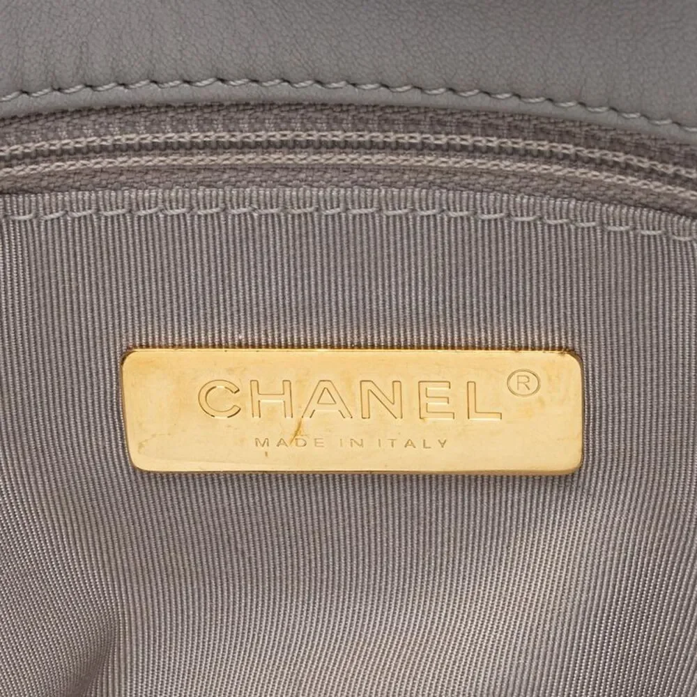 Chanel Lambskin 19 Maxi Flap Shoulder Bag